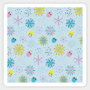 Abstract flowers Sticker